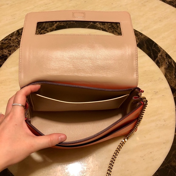 ✨SOLD✨Like New Auth Chloe Lambskin 3 Ways Chain-Link Bag - Picture 2 of 15